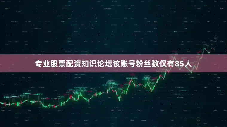 专业股票配资知识论坛该账号粉丝数仅有85人